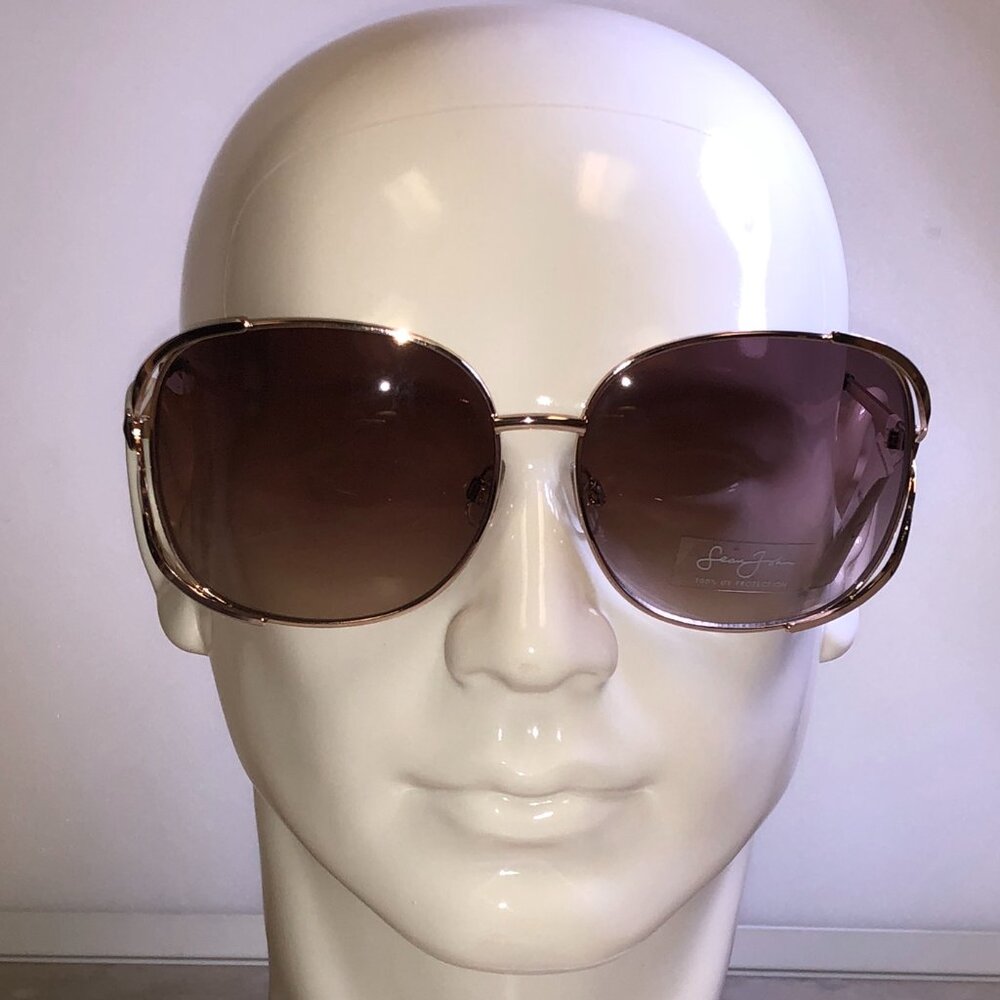 Sean John Gold Oversized Frame Sunglasses